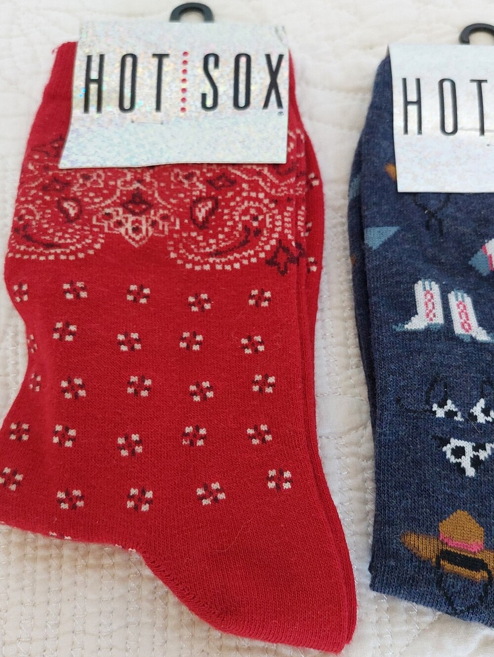 4 Sets Of Cowgirl/ BoyWestern Socks NOS Size Range 8 To 11 Rodeo Southwest Cute! - Picture 6 of 16